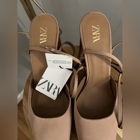 Zara Platform Pink Strappy Heels NWT ~ Size 9 - Picture 2 of 8